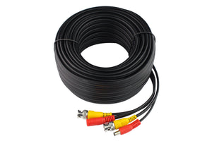 Black Color 60ft Coaxial EN HD Video and Power CCTV Security Camera TVI Cable (CT-HDIY20M-TVI)