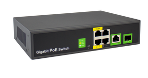 6 Port Gigabit PoE+ Switch (4 PoE+ Ports | 2 Uplink Port) – 65W – 802.3at – POE-2606-4E-65